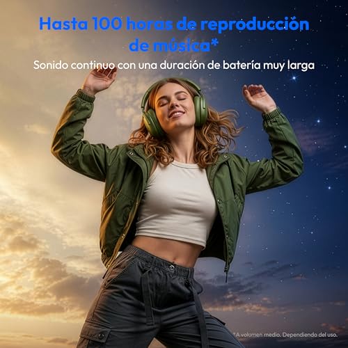 Thumbnail 1 de MEDION Auriculares Over Ear HX-1 Pure Bluetooth inalámbricos (hasta 100 h) verde