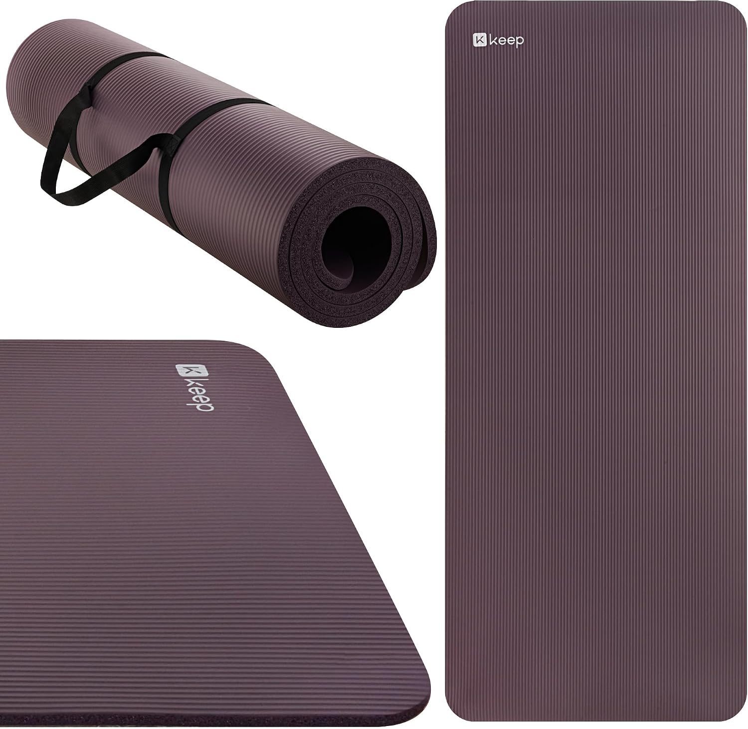 Thumbnail 1 de KEEP Extra-Wide NBR Yoga Mat, 72" x 32", Non-Slip Surface