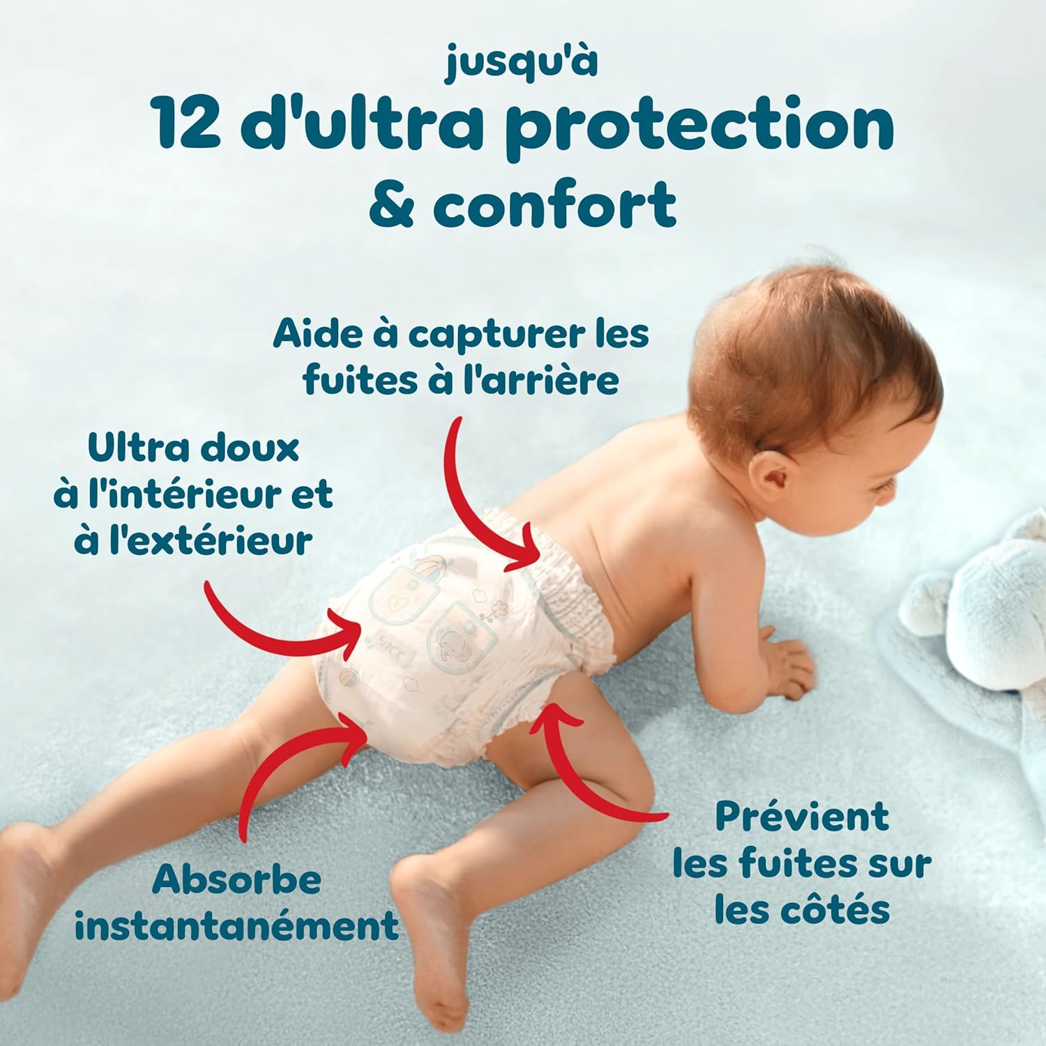 Detalle de Pampers Premium Protection Pants Taille 5 – 164 couches/culottes (11–17 kg) avec maintien 360° et barrières anti-fuites douces