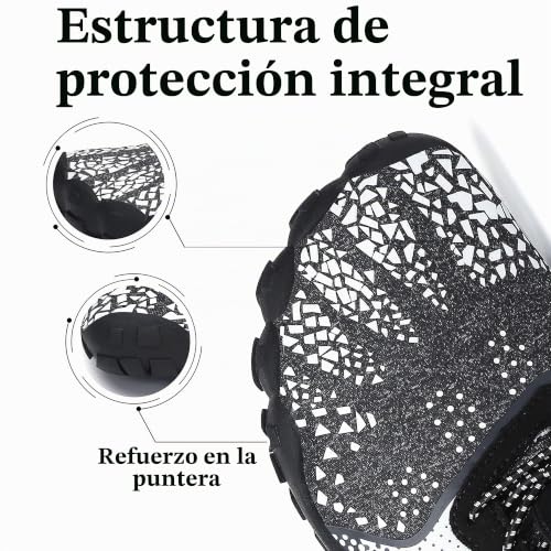 Detalle 2 de SAGUARO Zapatillas barefoot minimalistas para trail y fitness, talla 46