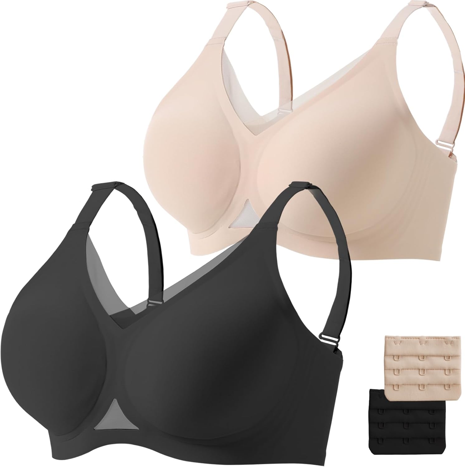 Detalle 2 de Gailife Wireless V Mesh Comfortable Bralette Bra