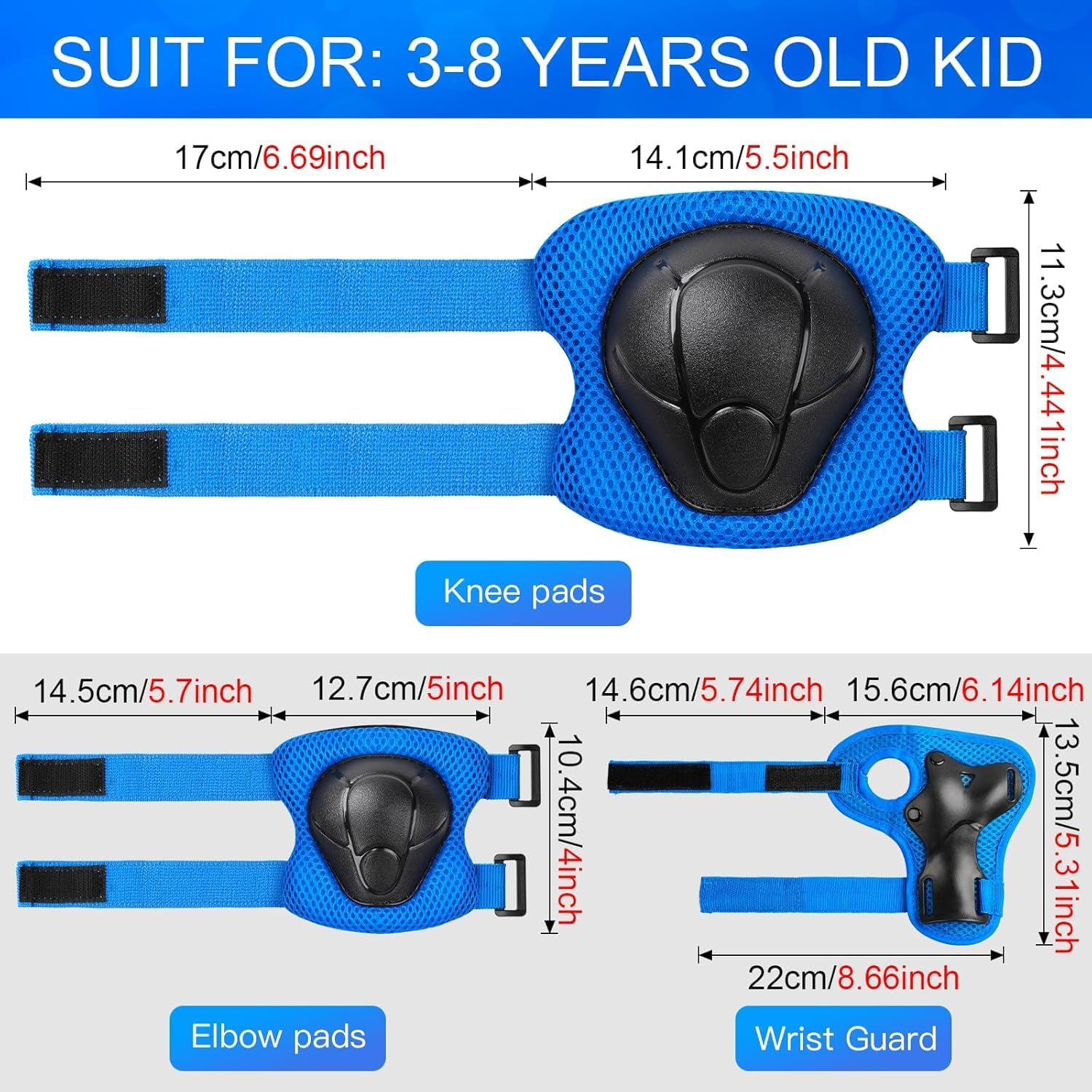 Thumbnail 4 de ArgoHome Toddler Bike Helmet Set with Adjustable Helmet & 7-in-1 Protective Gear (Knee, Elbow, Wrist Pads)