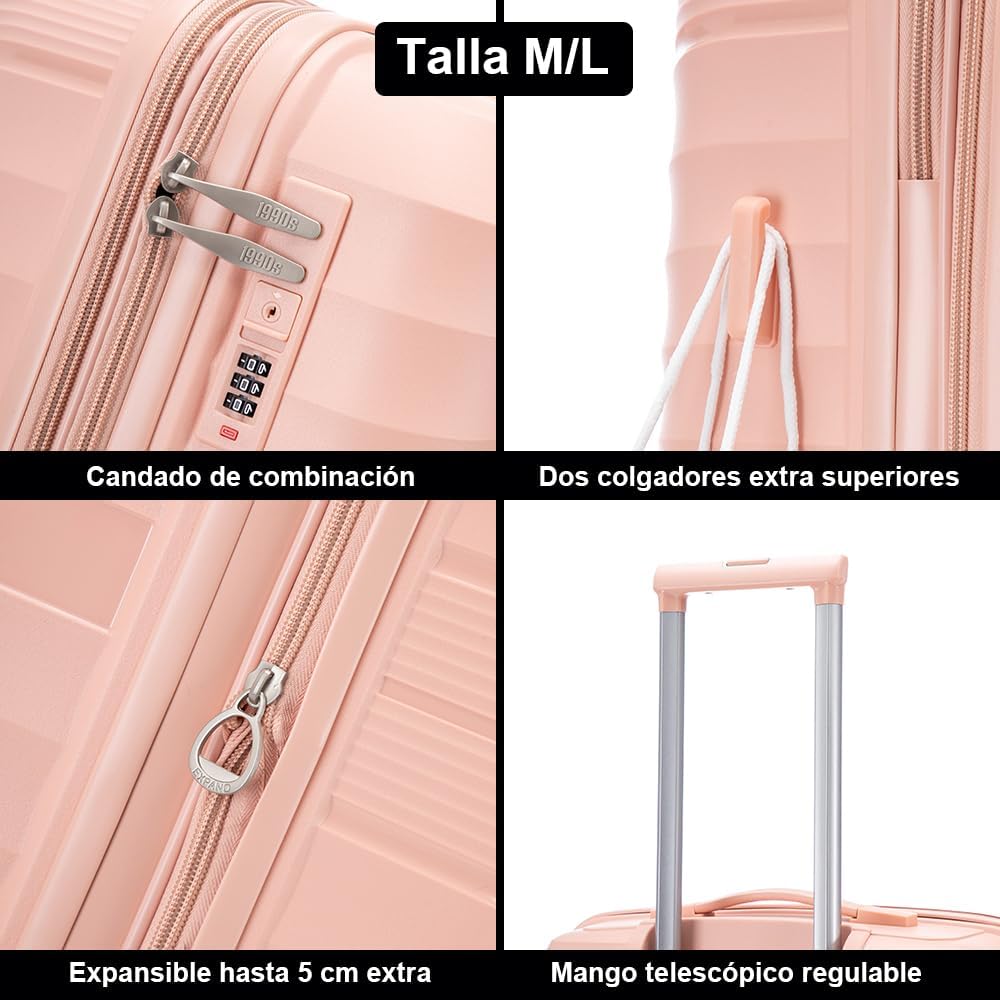 Thumbnail 4 de 1990s Juego de Maletas expandibles Polipropileno 3 Piezas 75cm