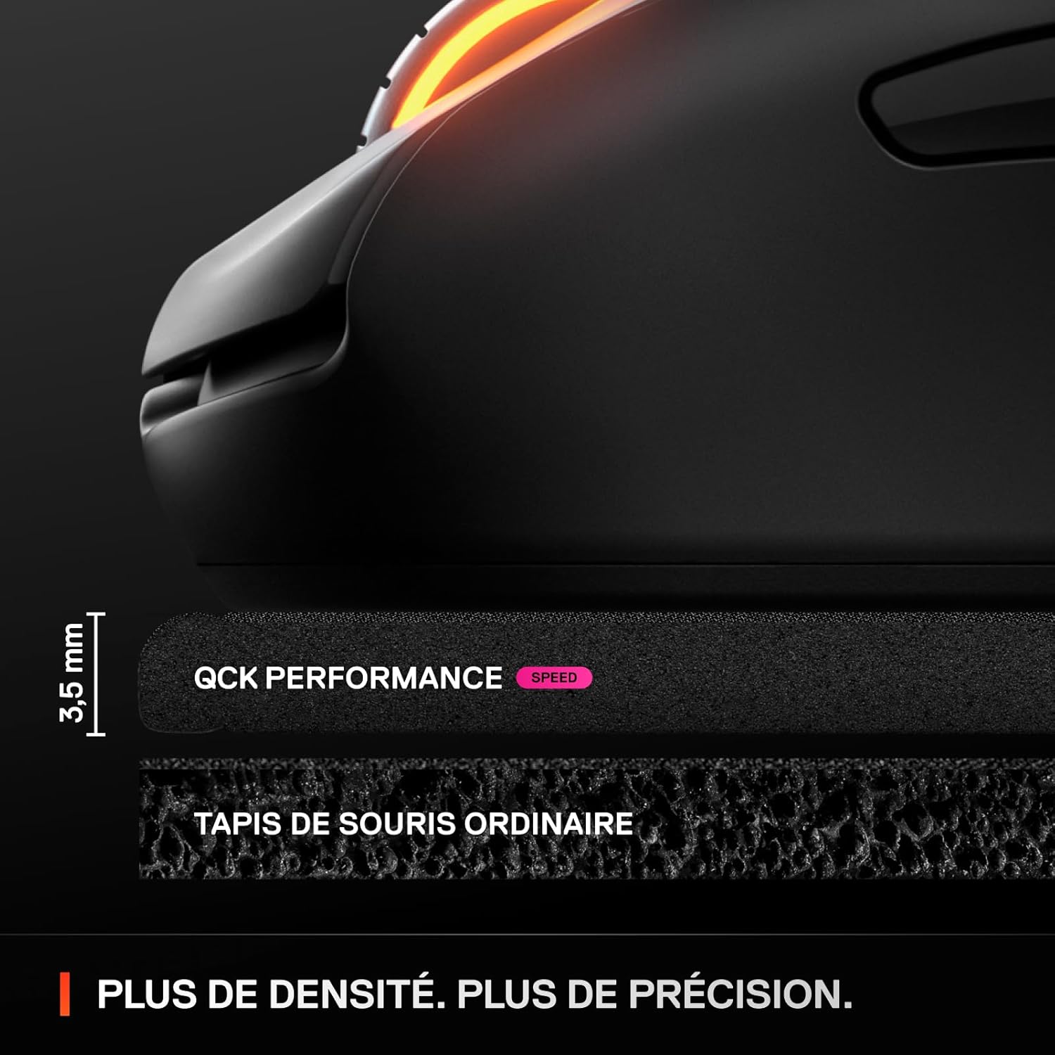 Thumbnail 3 de SteelSeries tapis de souris gaming QcK XL Performance Speed (900 x 400 mm)