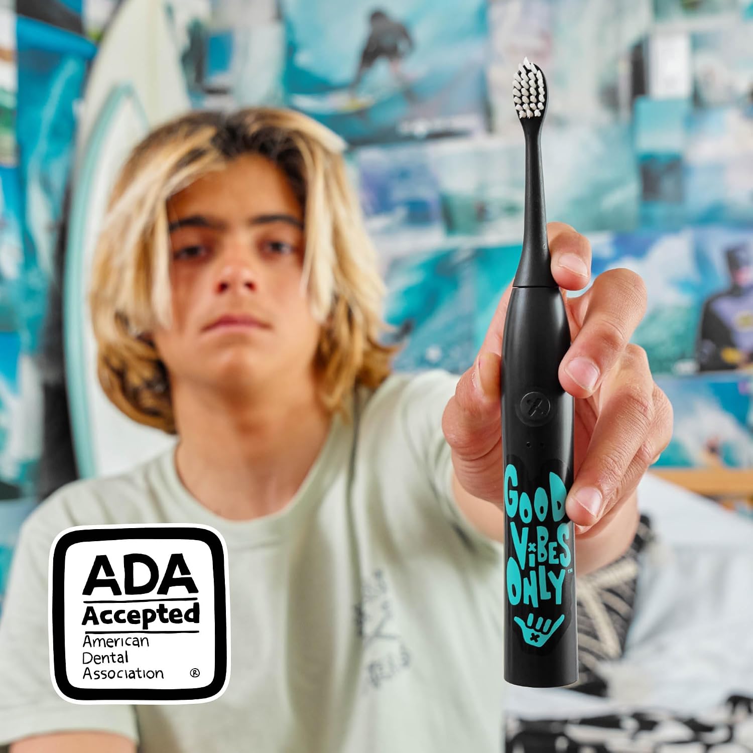 Thumbnail 1 de Made by Dentists Sonic X Electric Toothbrush – Good Vibes Only Edition for Kids