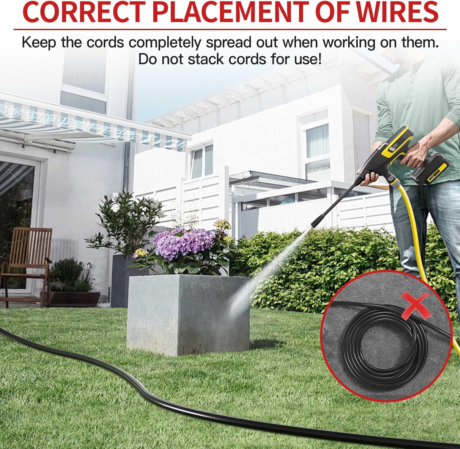 Detalle 2 de 16/3 100ft Outdoor Extension Cord 🔌