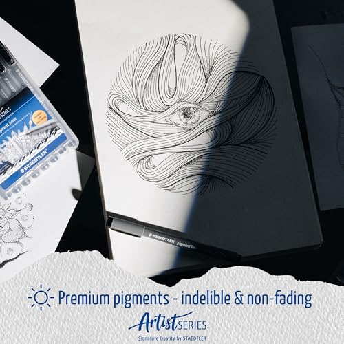 Thumbnail 12 de Staedtler Pigment Liner 5+1 Set 308 SB6P: 6 penne fineliner con punte da 0,05–0,8 mm in nero