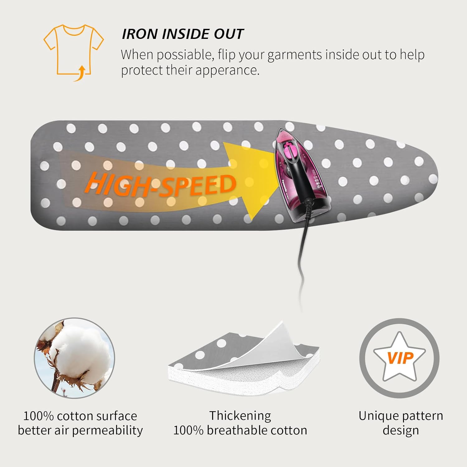 Thumbnail 4 de SHERWOOD Ironing Board Cover 124 x 38 cm