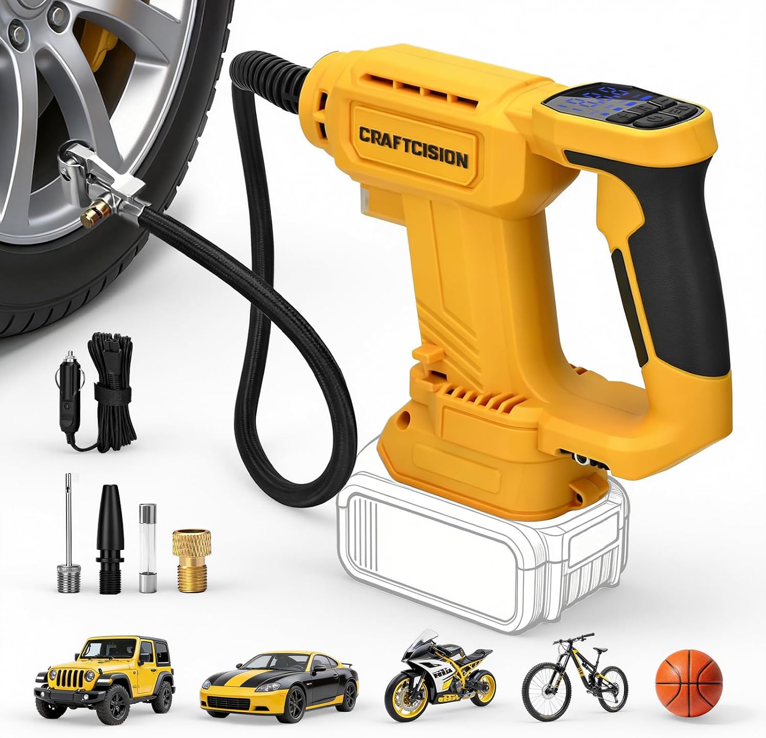 Detalle de CRAFTCISION Tire Inflator 150 PSI