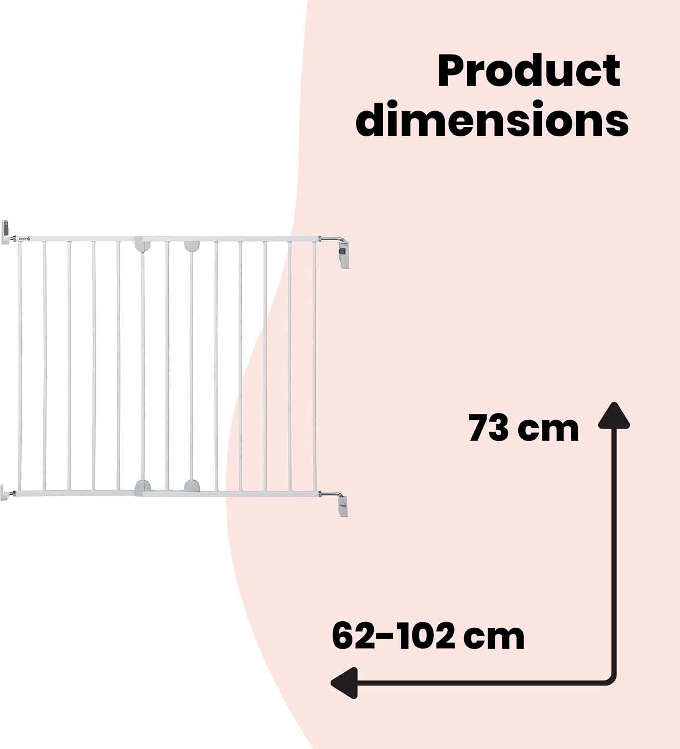 Thumbnail 6 de Safety 1st Wall Fix Extending Metal Gate: A practical extendable baby gate for stairs