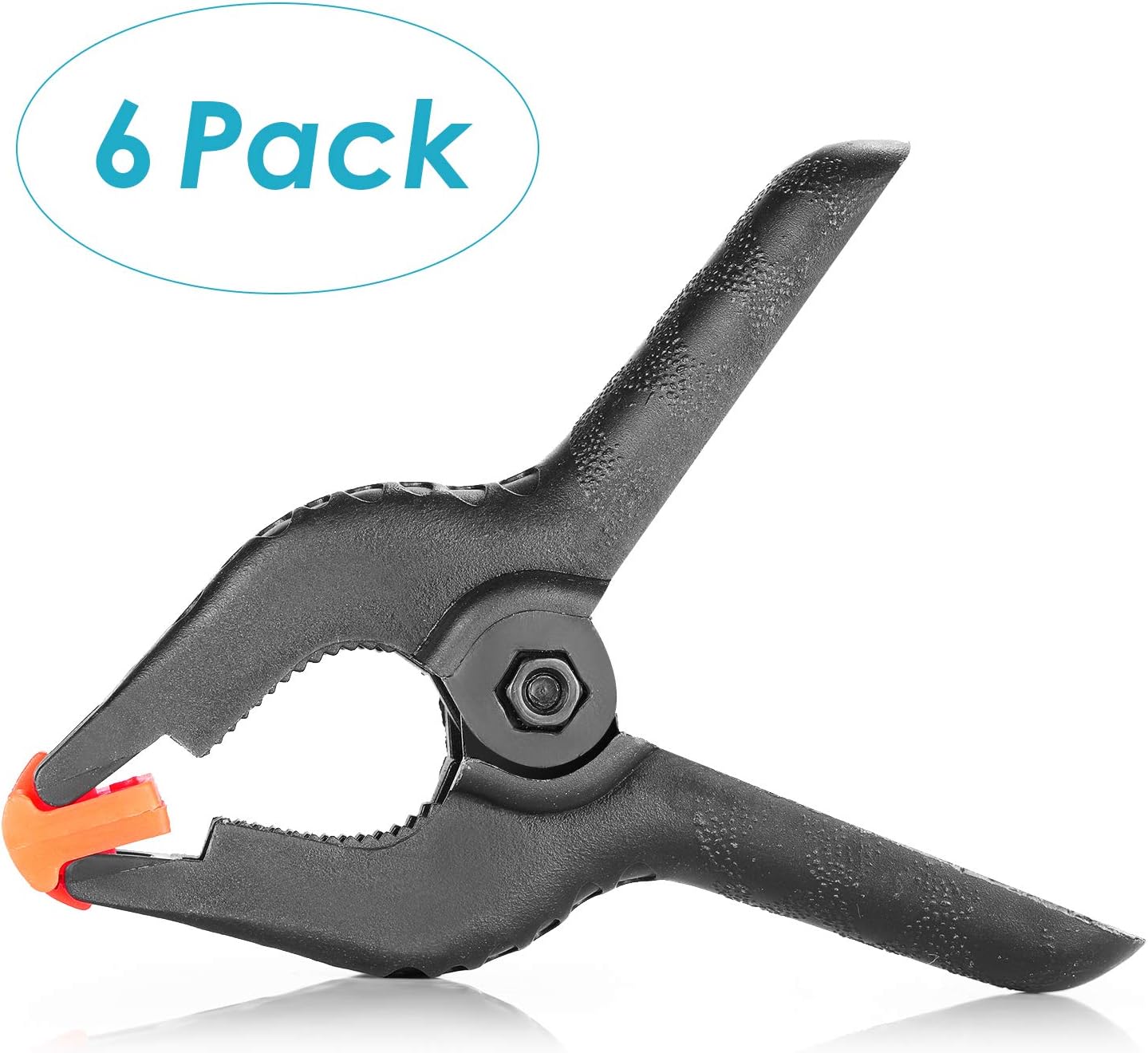 Detalle 2 de NEEWER 6-Pack Heavy Duty Muslin Spring Clamp clips for photo studio backdrops