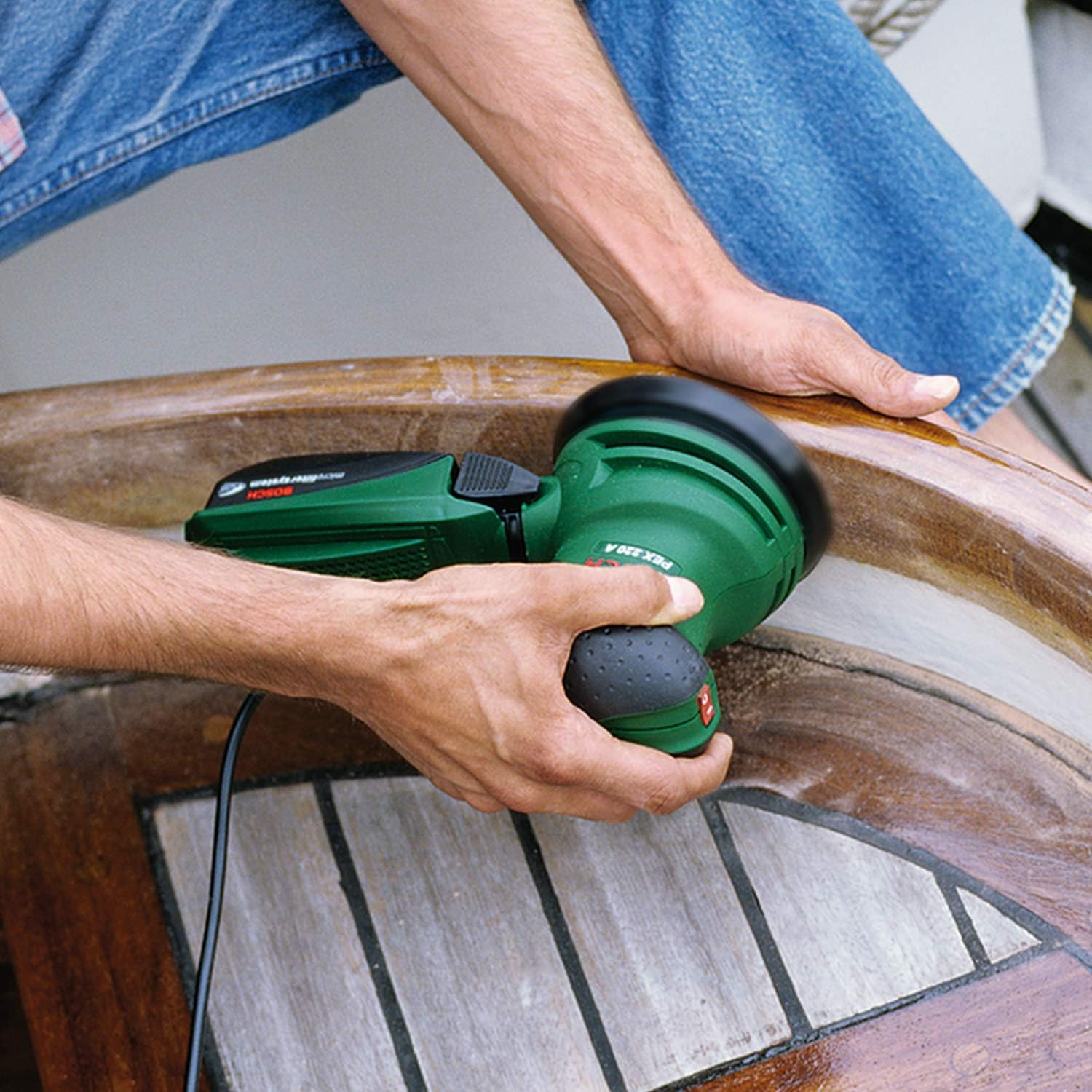 Thumbnail 2 de Bosch PEX 220 A random orbit sander (220 W) in carton packaging