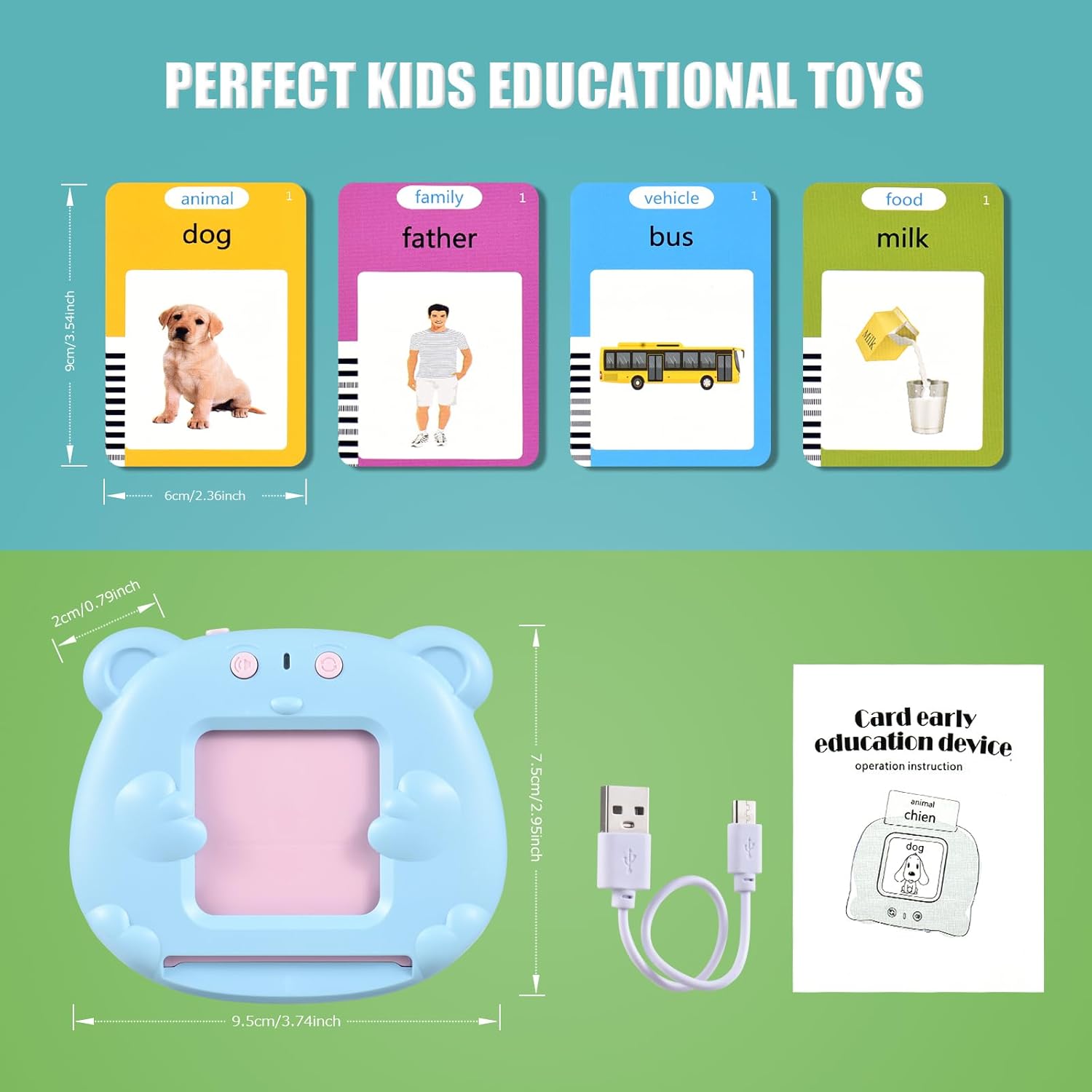 Thumbnail 6 de Talking Flash Cards 510 words educational toys