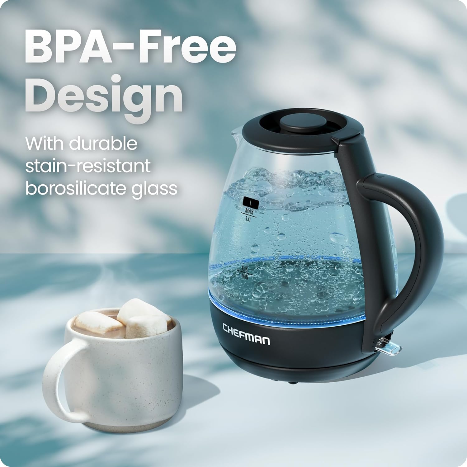 Thumbnail 3 de Chefman 1L Electric Tea Kettle