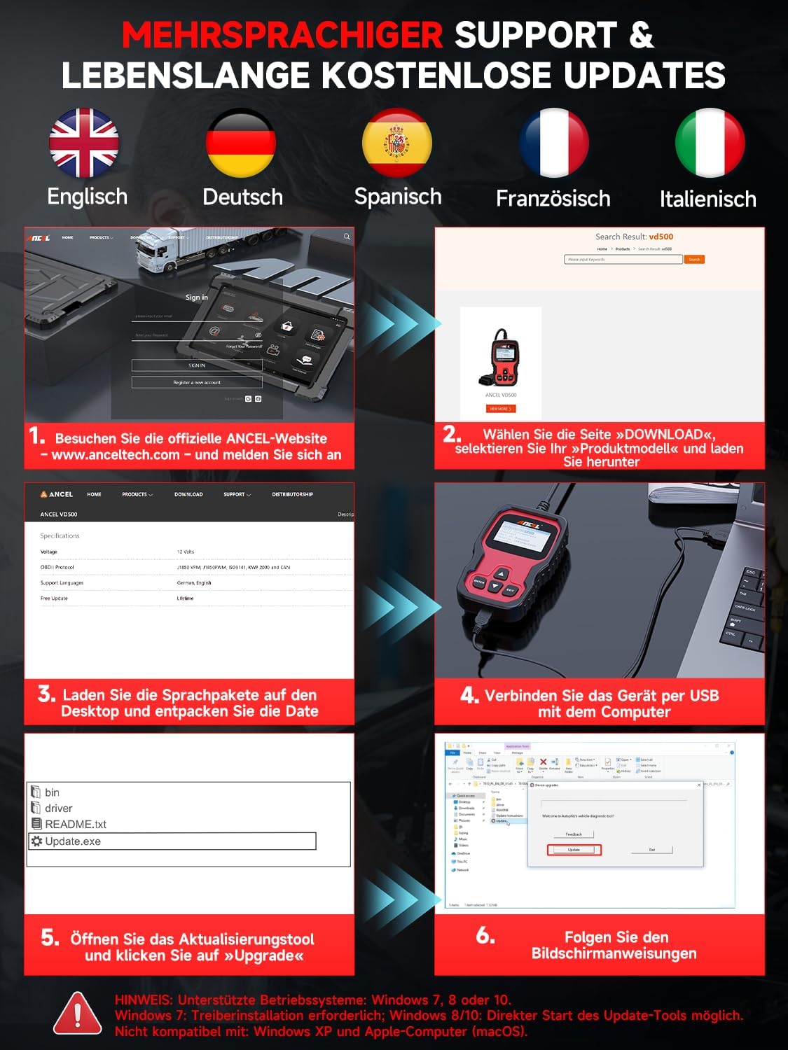 Thumbnail 5 de Ancel OBD2 para VW Audi Skoda Seat diagnóstico