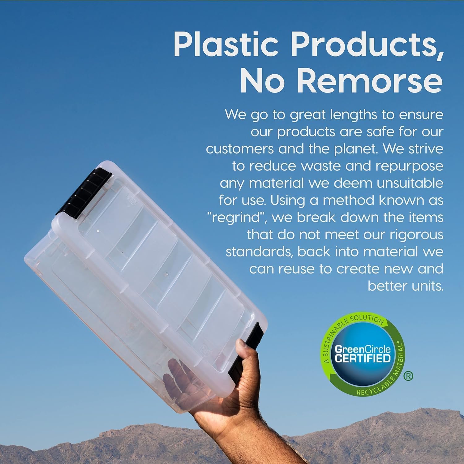 Thumbnail 3 de IRIS USA 13 Qt Plastic Storage Box with Lid and Latches – 6 Pack (Clear)
