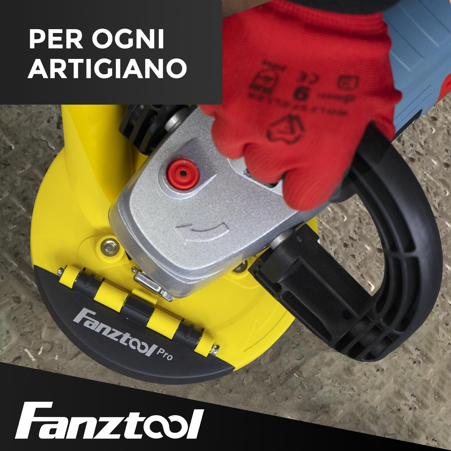 Thumbnail 6 de FANZTOOL Nuova Cuffia Aspirazione per Smerigliatrice 125 mm con Mola a Tazza Diamantata – Qualità Professionale