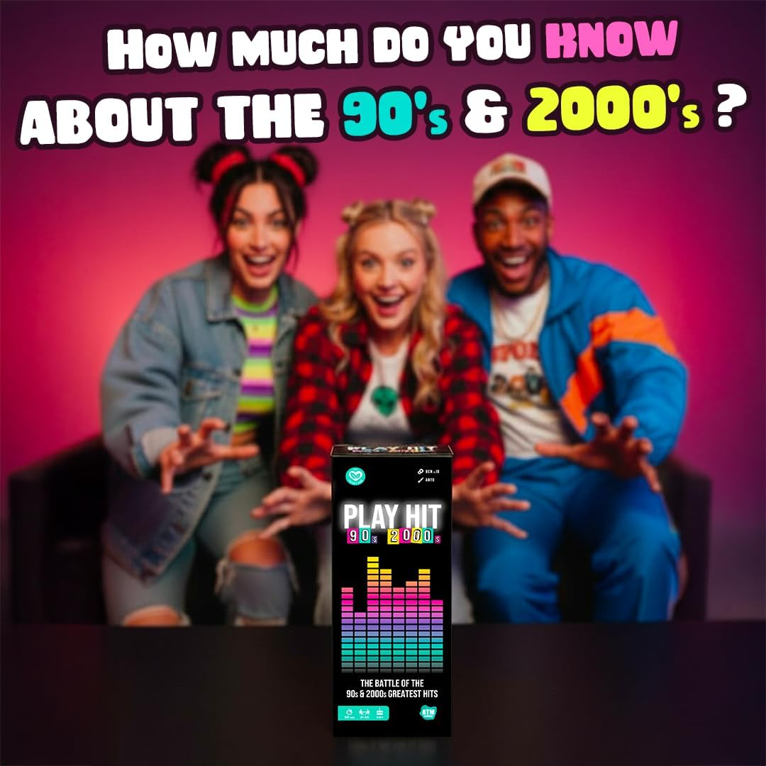 Thumbnail 2 de PLAY HIT: 90s & 2000s Music Trivia Board Game (UK Edition)