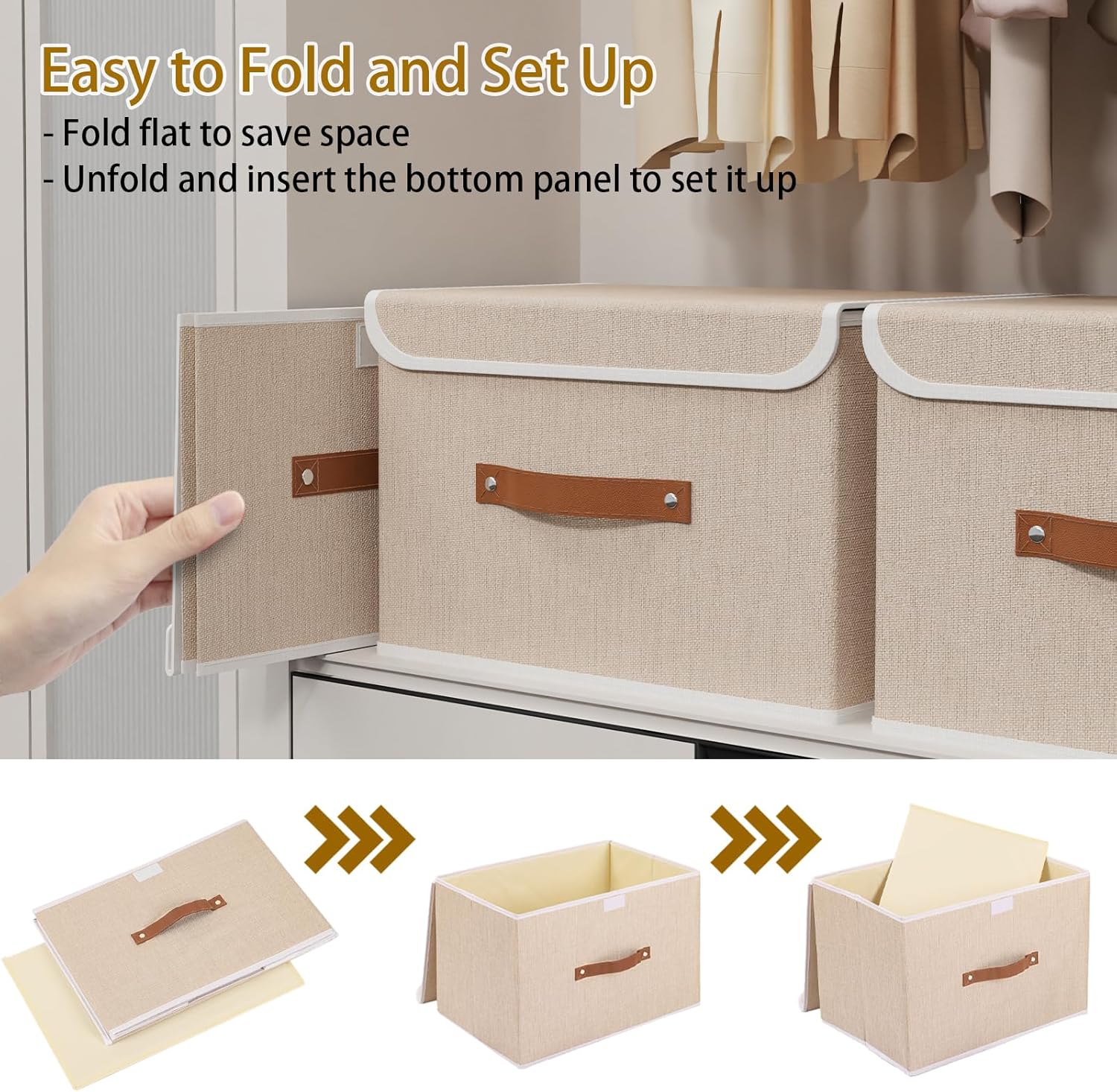 Detalle 2 de Yawinhe Storage box 2 pack, 38x25x25cm