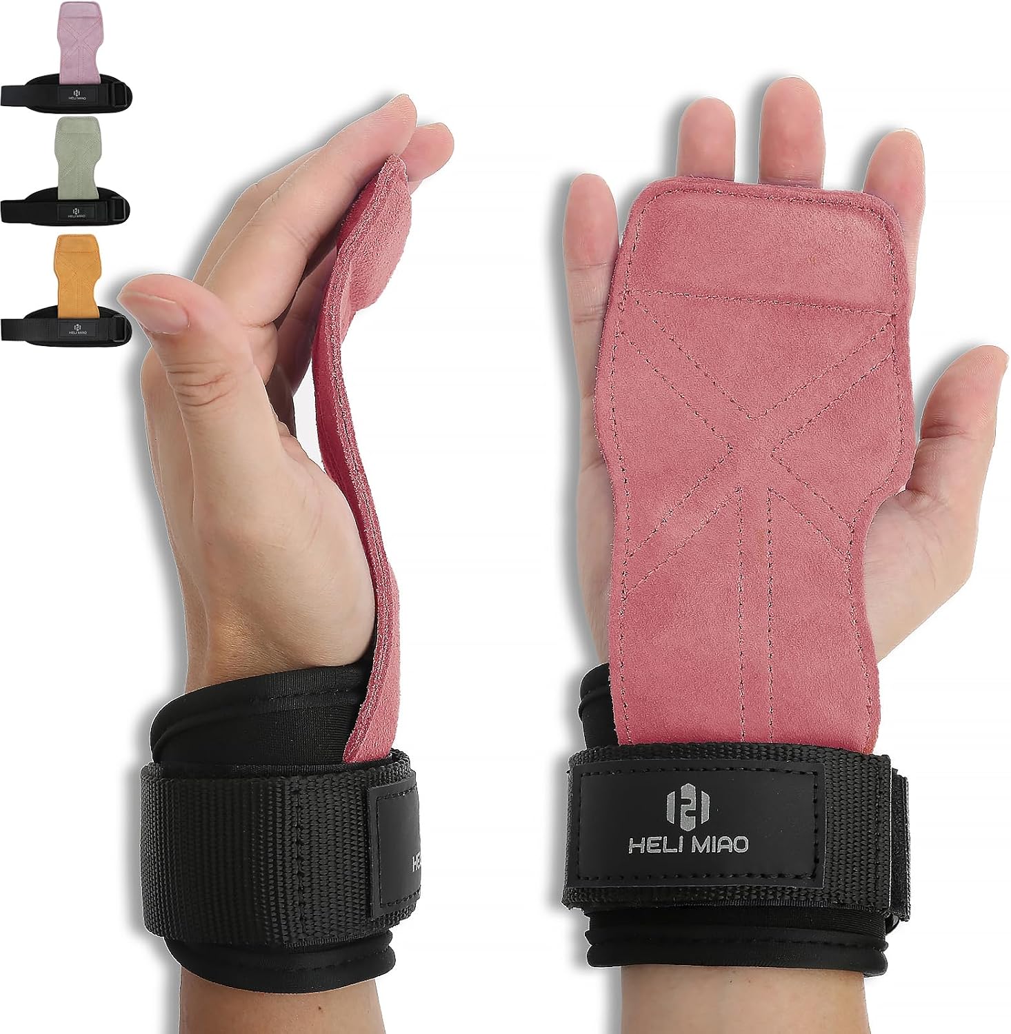 Thumbnail 6 de Power Lifting Straps leather lifting wrist straps for powerlifting, bodybuilding and CrossFit