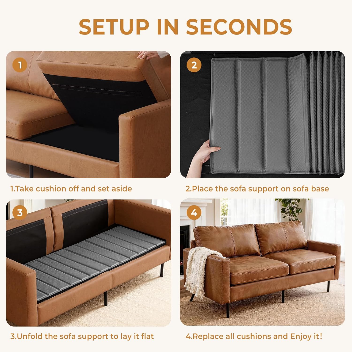 Detalle de MEOWATES Couch Cushion Support Board 24 x 48 Inches