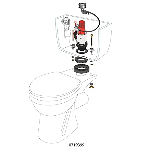 Thumbnail 6 de Wirquin 10722802 – Mécanisme chasse d’eau WC double chasse à câble MW2, gris