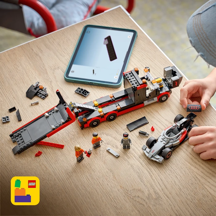 Thumbnail 3 de LEGO City 60493 F1 Truck mit Audi F1 Rennwagen – Bau- und Ausstellungsset