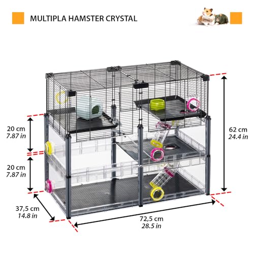 Thumbnail 1 de FERPLAST Multipla Hamster jaula modular 72,5×37,5×62 cm 🐹