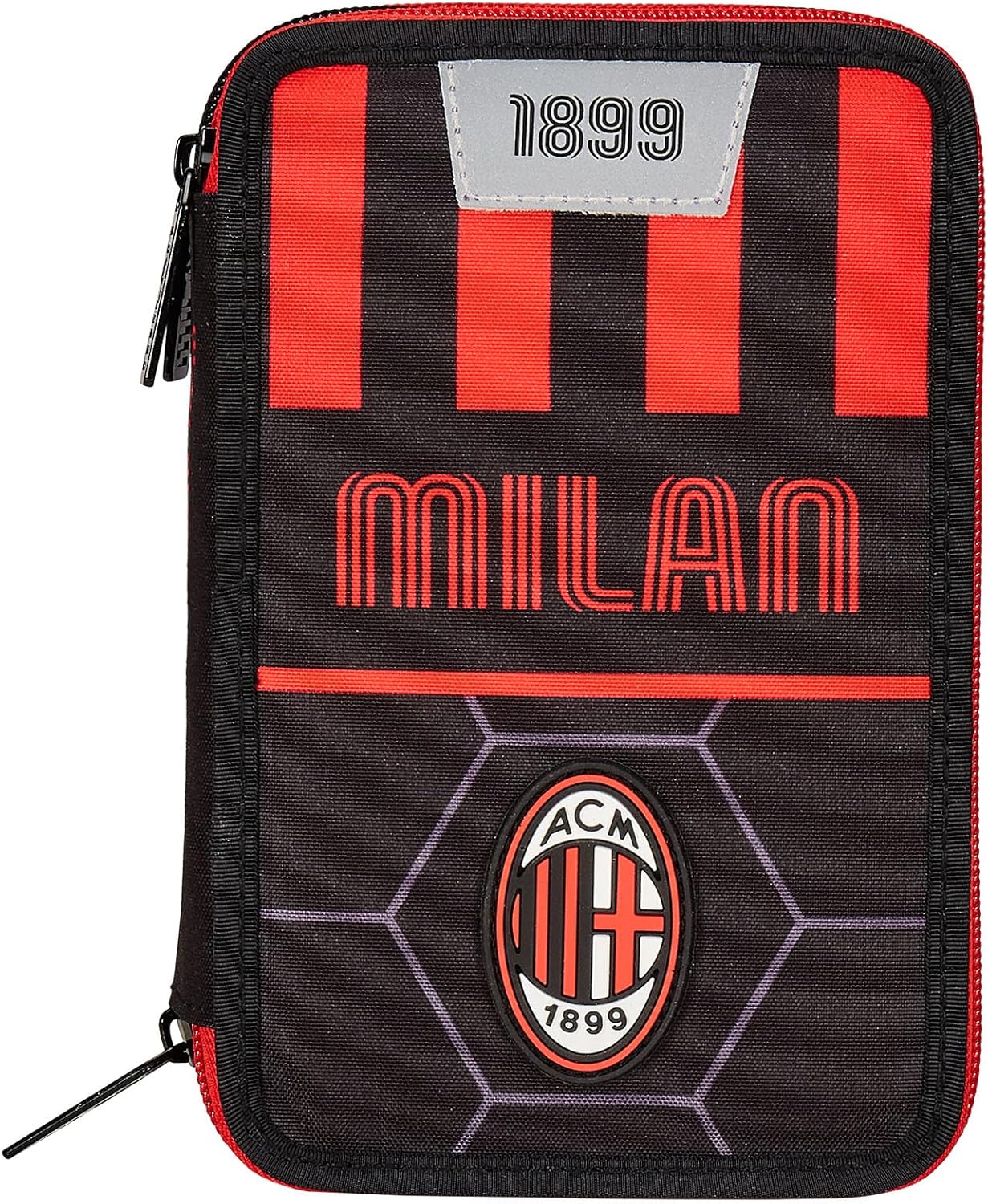 Thumbnail 3 de Seven Trousse scolaire 3 compartiments - A.C. MILAN PATH OF VICTORY, rouge noir