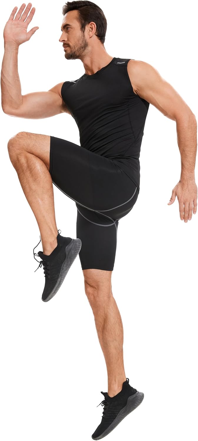 Thumbnail 4 de AMZSPORT canotta compressione da uomo per palestra e running