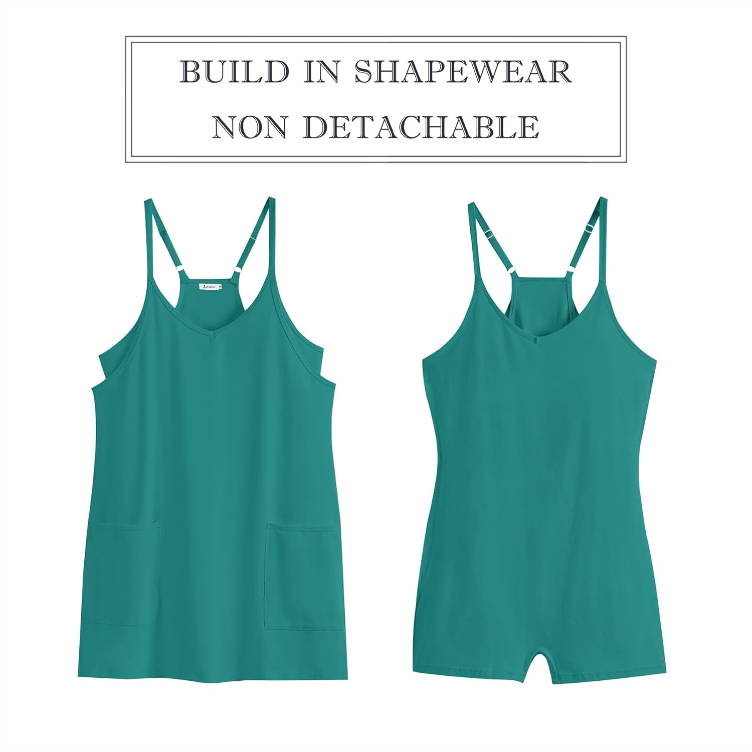 Thumbnail 5 de ANRABESS Women Athletic Dress Summer Tennis Mini Romper with Built-In Shorts (XS–XXL)