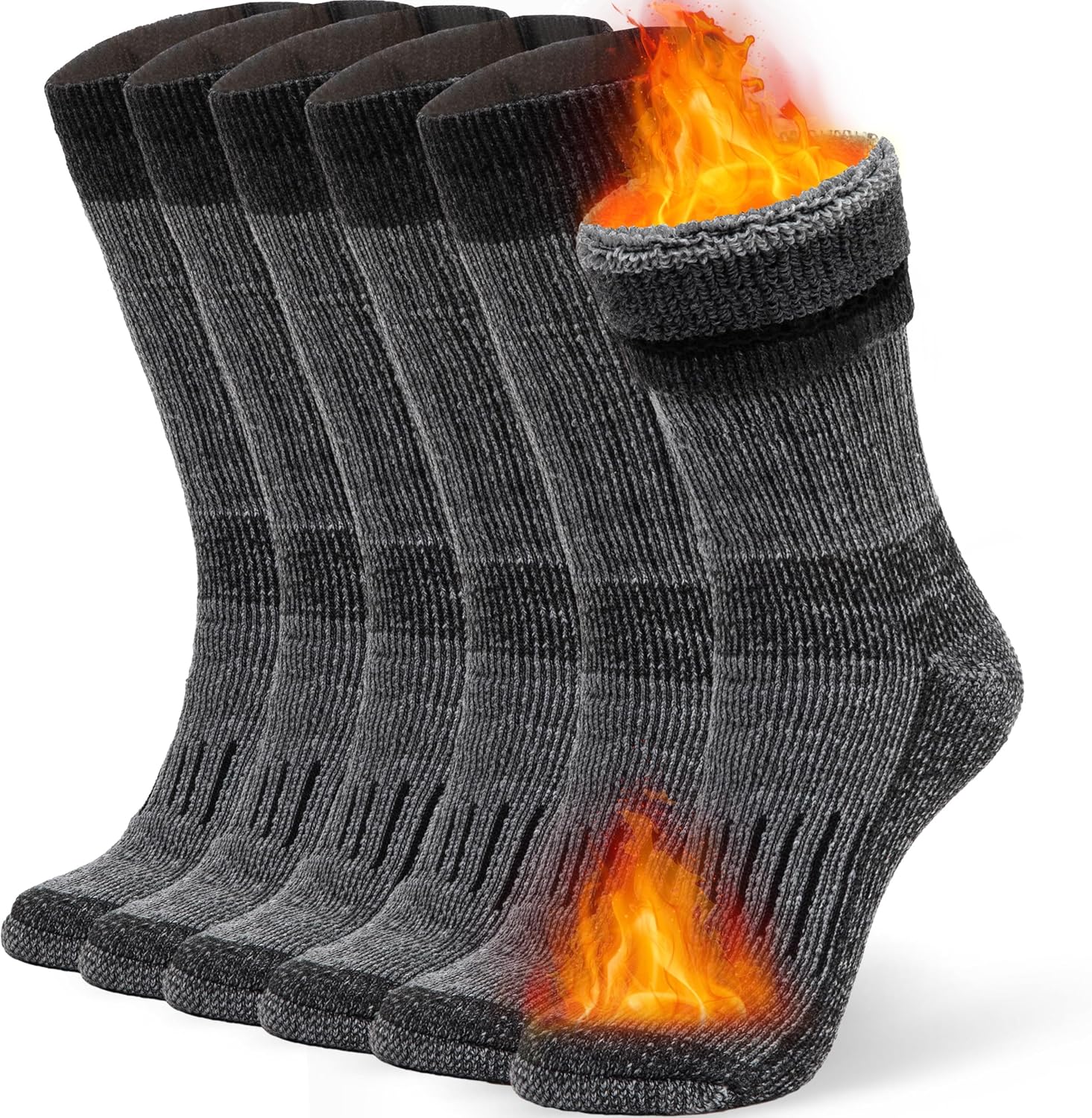 Thumbnail 6 de Alvada Warm Thermal Wool Socks for Winter Cozy Boot Socks