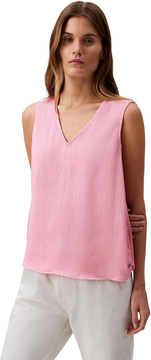 Detalle 2 de Calvin Klein Plisse V Neck Tank Top