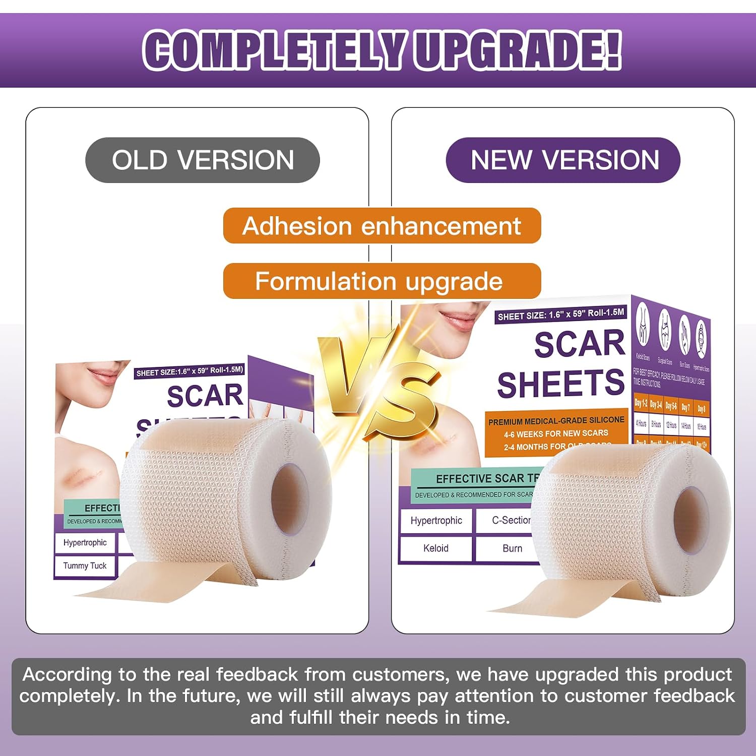 Thumbnail 5 de Silicone Scar Sheets 1.6" x 157" Roll