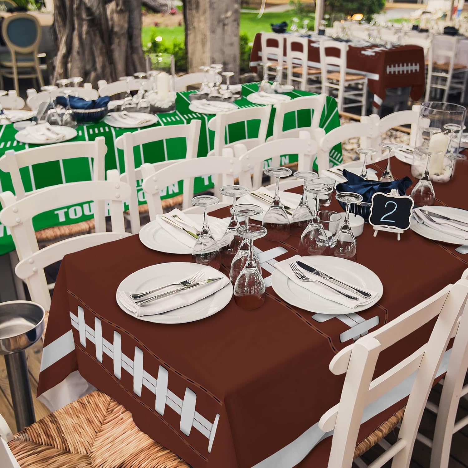 Thumbnail 2 de Gatherfun Football Tablecloth 54x108 in 🎉