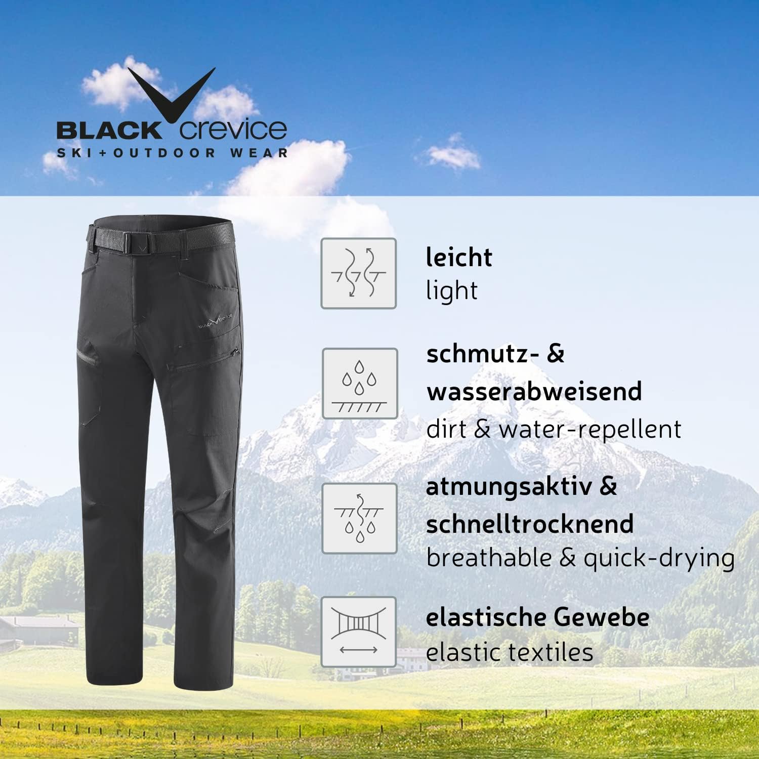 Thumbnail 2 de Black Crevice Pantalon de Trekking pour Homme — Performance et polyvalence pour la randonnée