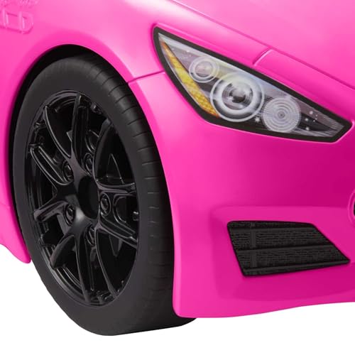 Detalle de Mattel HBT92 Barbie descapotable rosa, 2 plazas