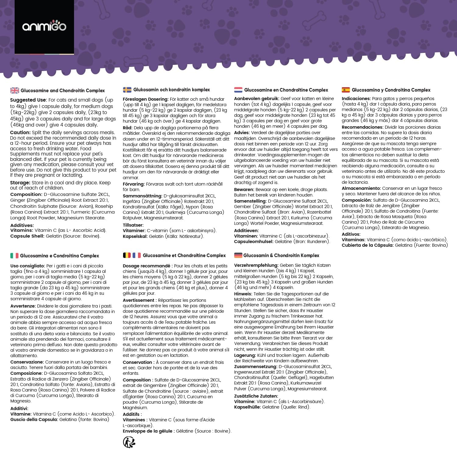 Detalle 1 de Glucosamin Chondroitin Komplex 180 Kapseln