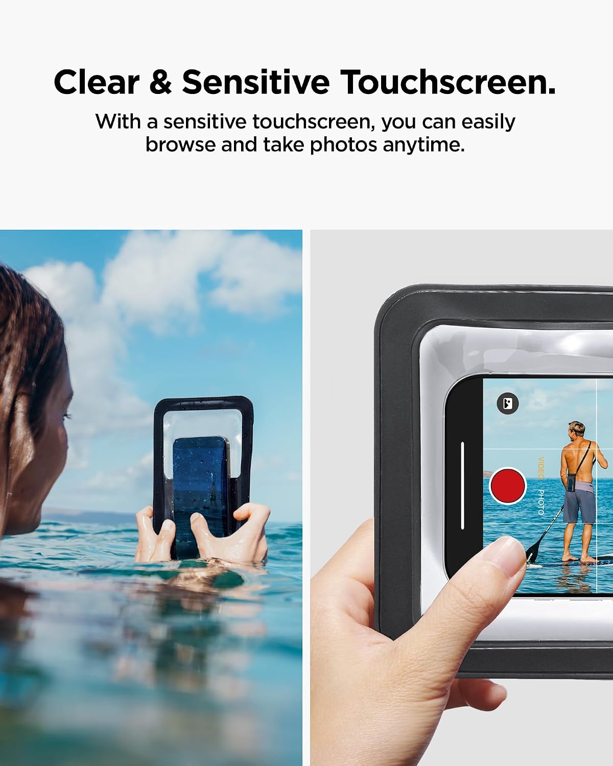 Thumbnail 2 de Spigen A603 AquaShield : pochette étanche double poche IPX8 avec bandoulière pour téléphone