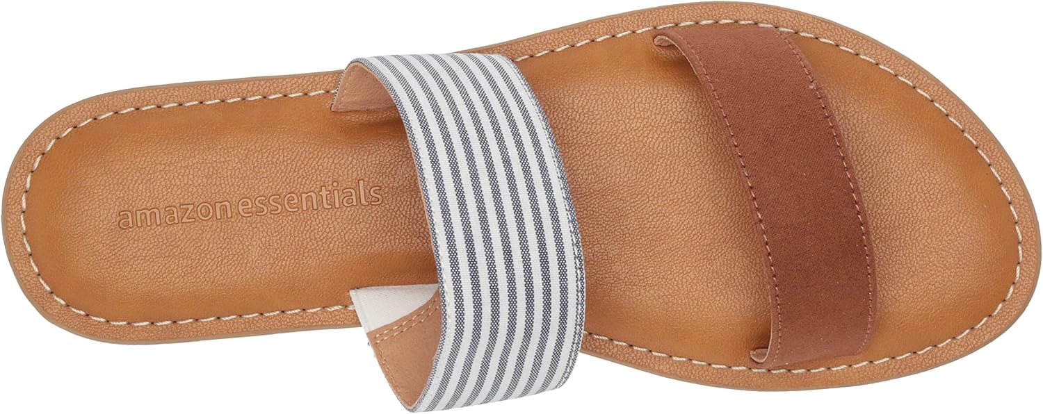 Detalle de Two Band Open Toe Slides with 8mm Heel