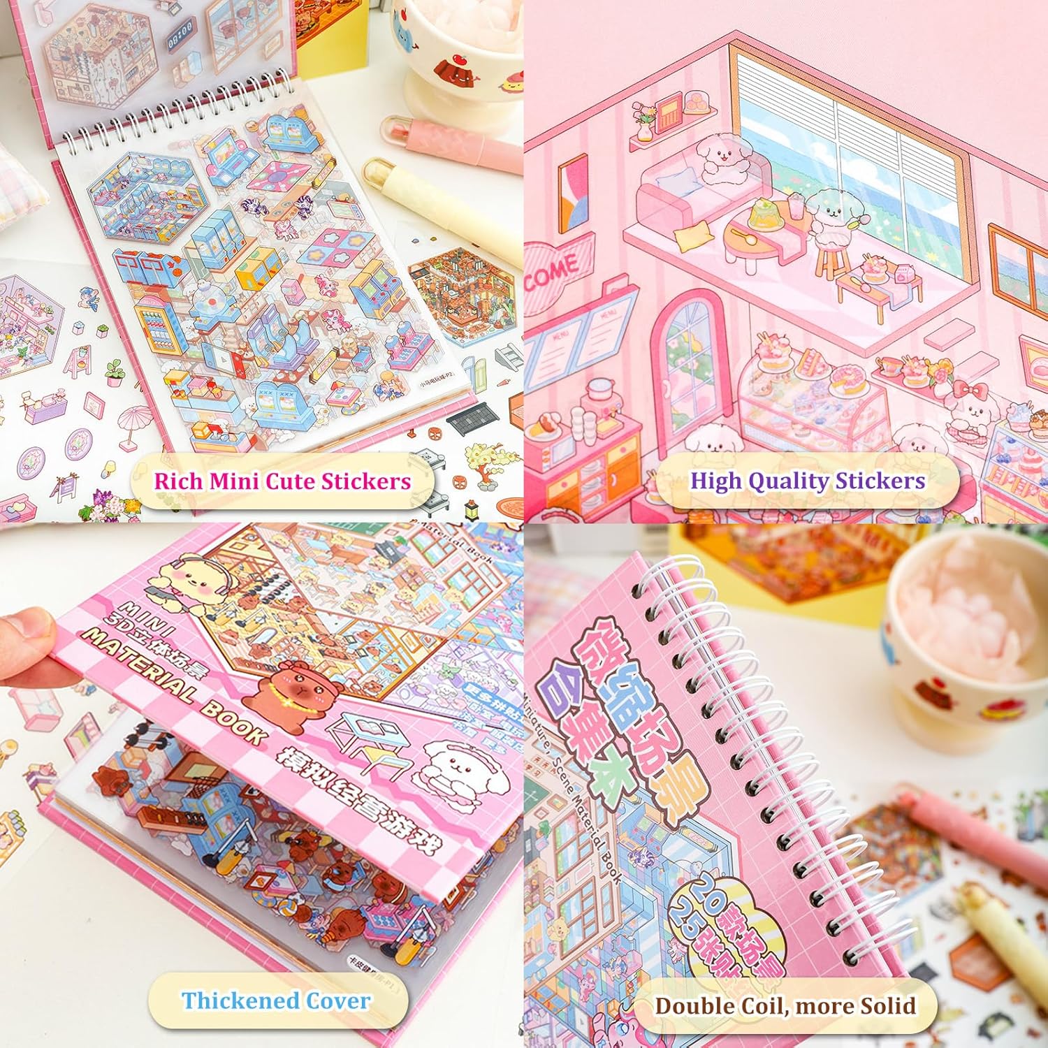 Thumbnail 3 de Scene Sticker Book 20 3D Sticker Sets for Kids 🎨