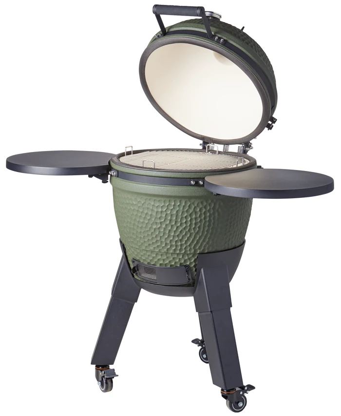 Thumbnail 18 de Moddern Green Complete – keramischer Kamado-Grill mit verstellbarem Rost und stabilem Untergestell