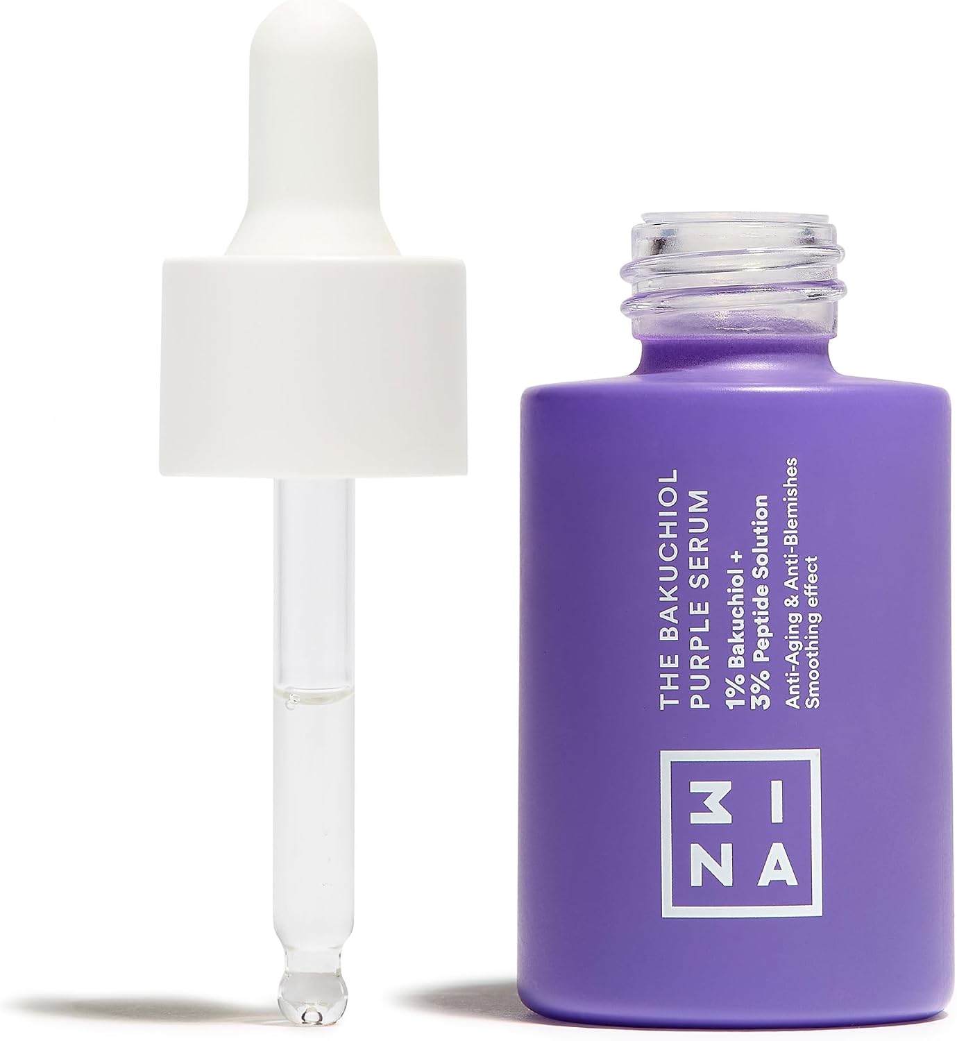 Detalle de 3INA MAKEUP The Bakuchiol Purple Serum