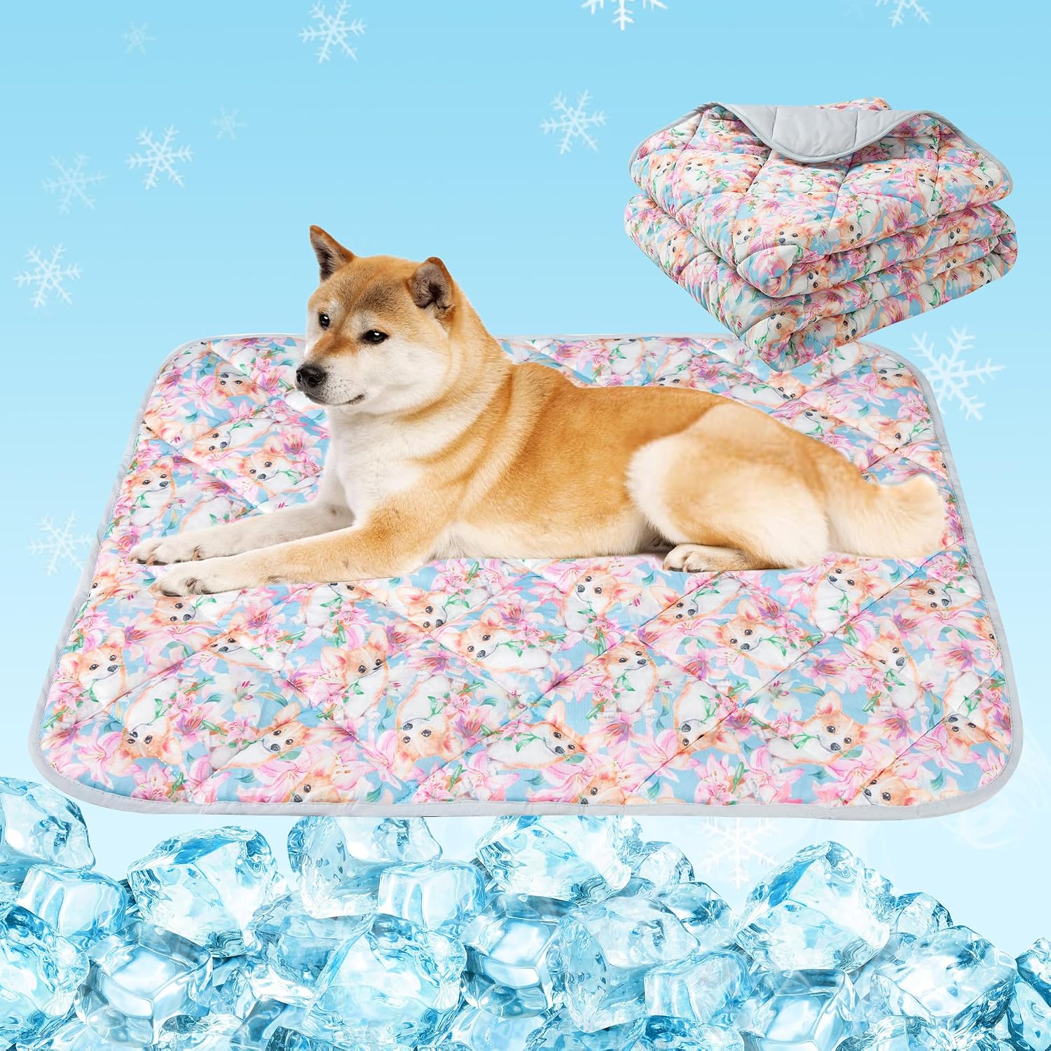 Detalle de ZINGTERRA Dog Cooling Mat, 28 x 22 Inch