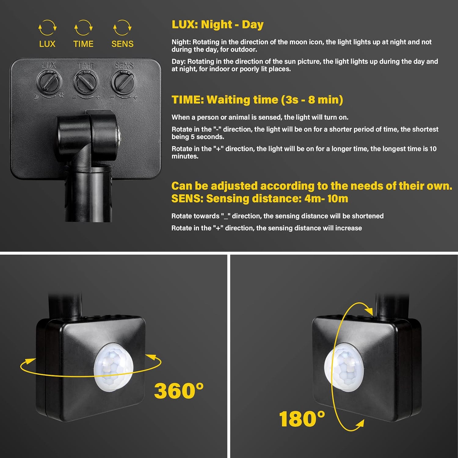 Detalle 2 de Willpower LED floodlight with motion sensor