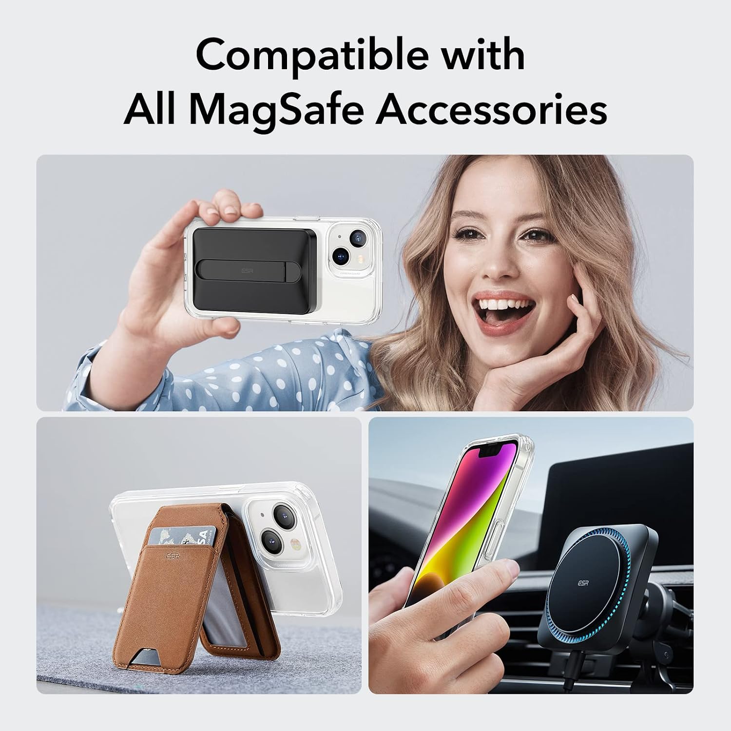 Thumbnail 6 de ESR iPhone 14 Plus Magnetic Clear Case