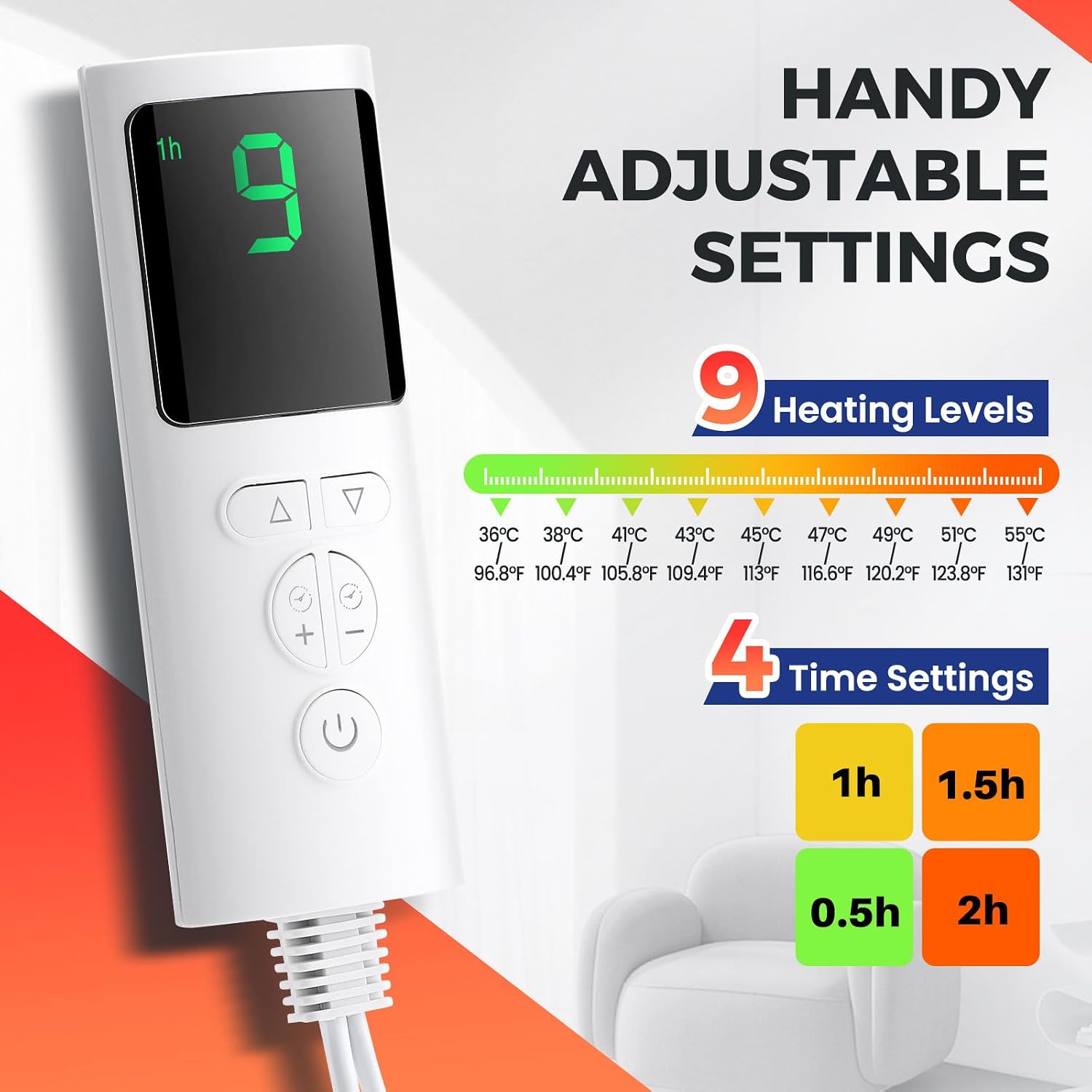 Thumbnail 3 de Electric Heated Foot Warmer 9‑setting timer ⛅️🦶