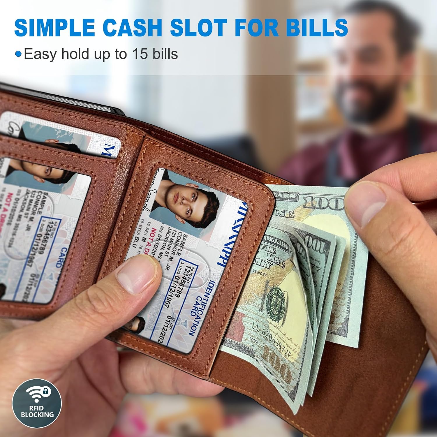 Thumbnail 3 de MIYOZI Trifold Wallet, 9–13-card capacity