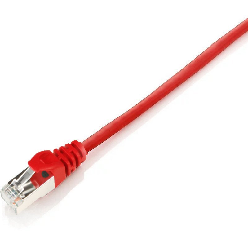 Detalle de Equip Cable de Red RJ45 S/FTP Cat.6 Rojo 10 m (Equip) - blindaje y rendimiento ultraalto