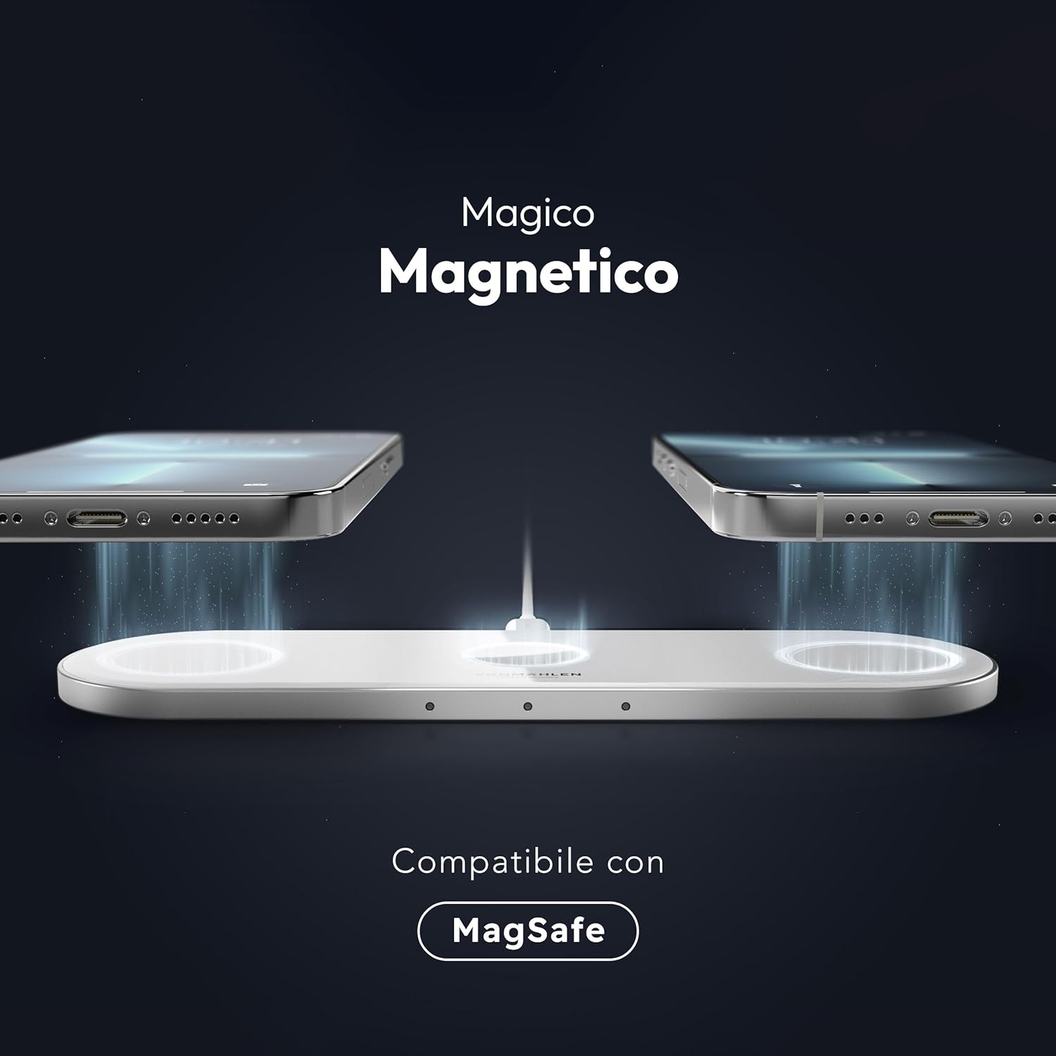 Thumbnail 4 de Vonmählen Aura Home: Stazione di Ricarica Wireless 3-in-1 con MagSafe per iPhone, Apple Watch e AirPods